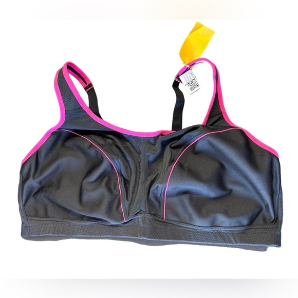 WINGSLOVE wirefree breathable full figure 48DDD/F no bounce sports bra NWT - Picture 4 of 8